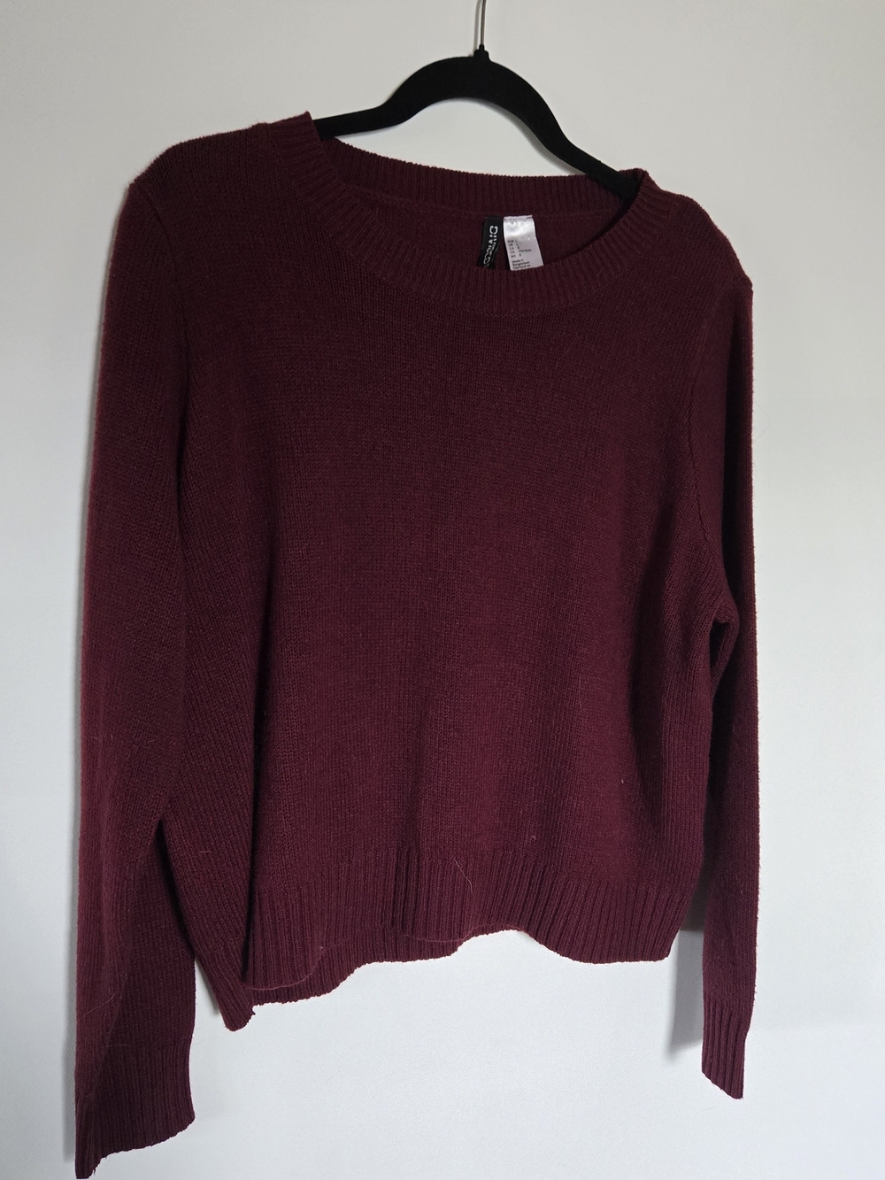 Divided Wine Crewneck Sweater